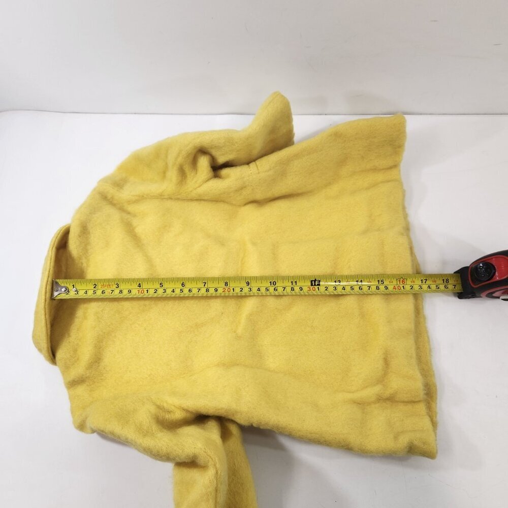 Vintage May May Baby Winter Coat Yellow Wool 18 Months - Picture 10 of 10